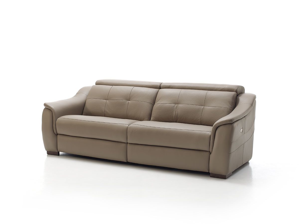 Sylvie Model View between front and 3/4. The sofa is located on a neutral white cyclorama background.